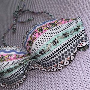 Victoria's secret strapless bandeau bikini / swim top